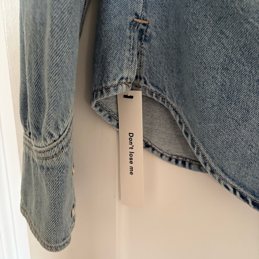 Reformation Deeper Well Denim Shirt - NWT! - Picture 7 of 7
